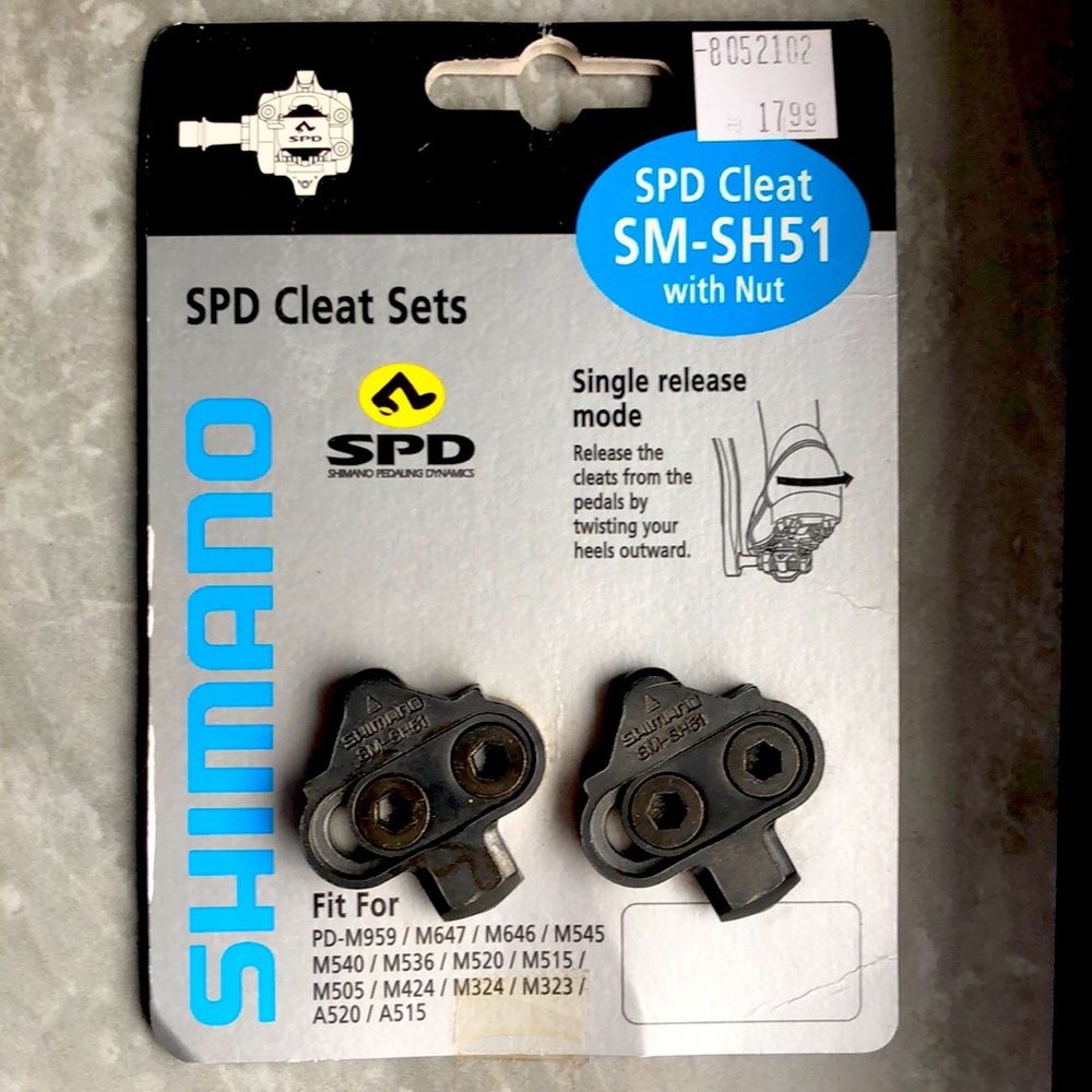 Shimano SPD Cleat Sets NWT